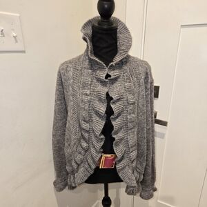 Chicos Ruffled Cardigan (2)